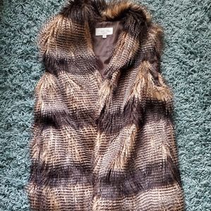 Faux fur vest